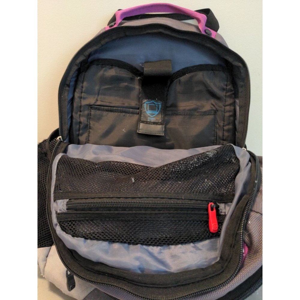 SwissGear Purple/Grey Laptop Backpack Bag - Picture 7 of 9